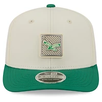 Men's New Era  Cream/Kelly Green Philadelphia Eagles 2026 NFL Training Camp 9SEVENTY Adjustable Hat