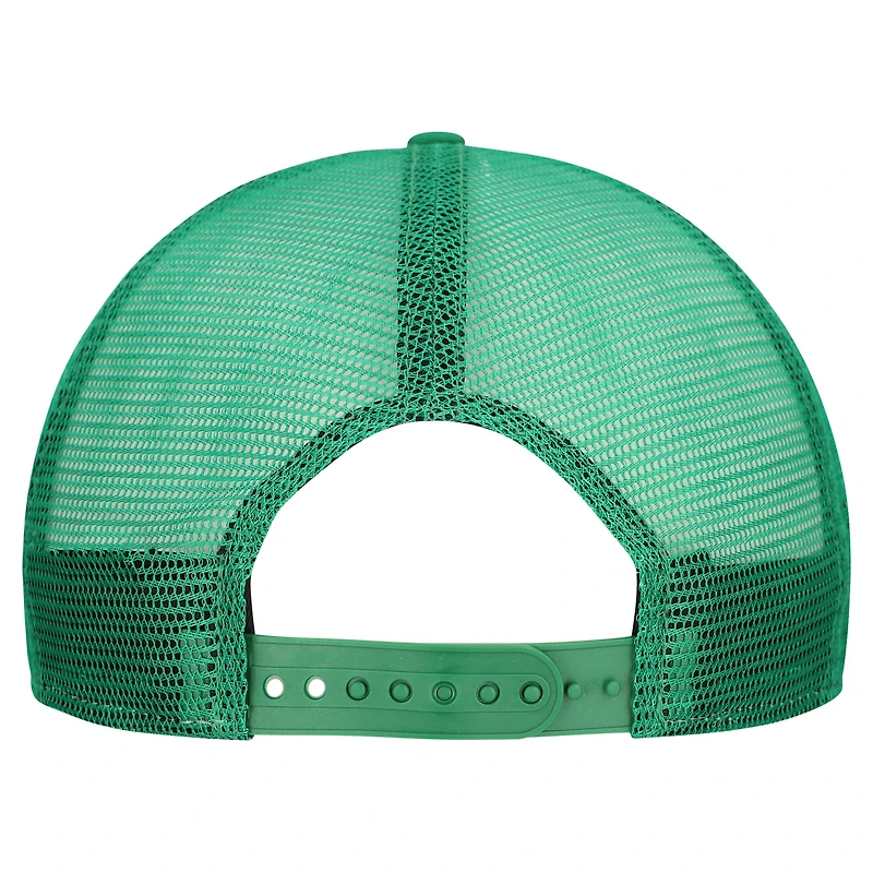 Men's New Era Cream/Kelly Green Philadelphia Eagles Throwback Cutout A-Frame 9FIFTY Snapback Hat