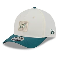 Men's New Era  Cream/Midnight Green Philadelphia Eagles 2026 NFL Training Camp 9FORTY Adjustable Hat