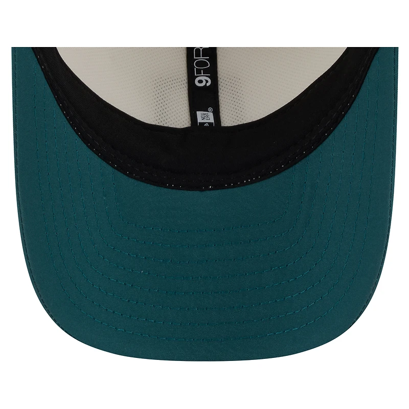 Men's New Era Cream/Midnight Green Philadelphia Eagles 2026 NFL Training Camp 9FORTY Adjustable Hat