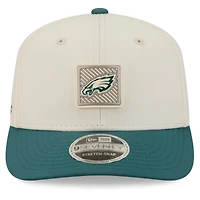 Men's New Era  Cream/Midnight Green Philadelphia Eagles 2026 NFL Training Camp 9SEVENTY Adjustable Hat