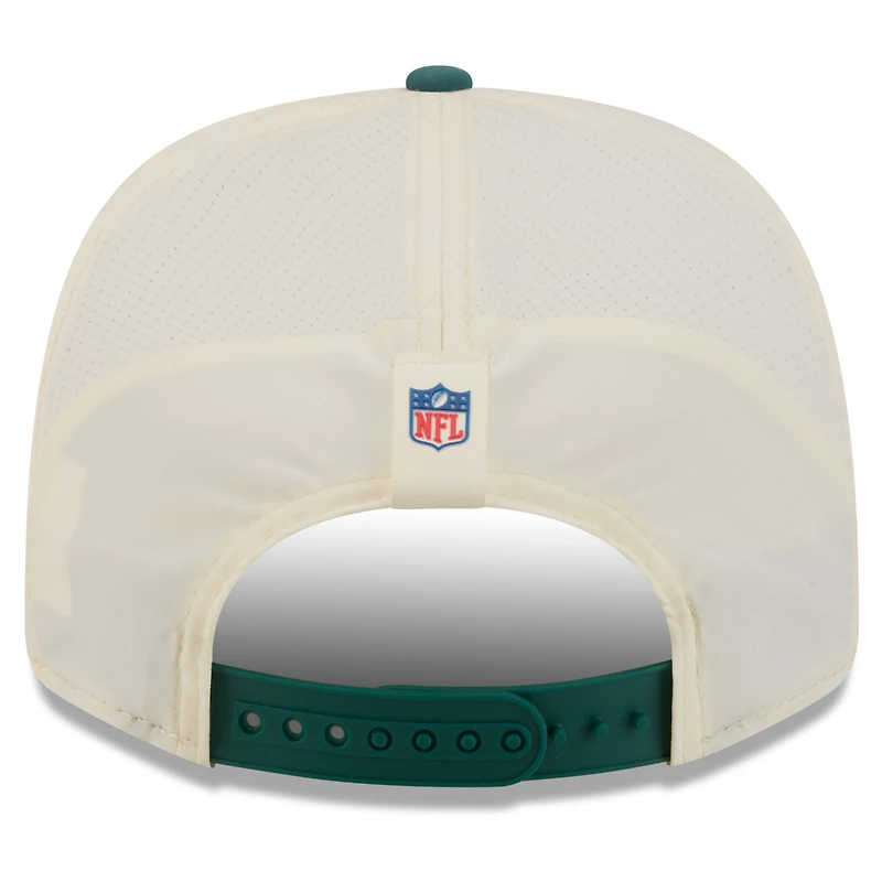 Men's New Era Cream/Midnight Green Philadelphia Eagles 2026 NFL Training Camp 9SEVENTY Adjustable Hat