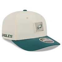 Casquette ajustable New Era crème/vert nuit Philadelphia Eagles 2026 NFL Training Camp 9SEVENTY pour homme