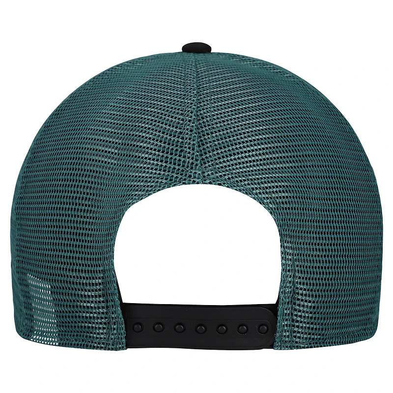 Men's New Era Cream/Midnight Green Philadelphia Eagles Banner A-Frame 9FIFTY Snapback Hat