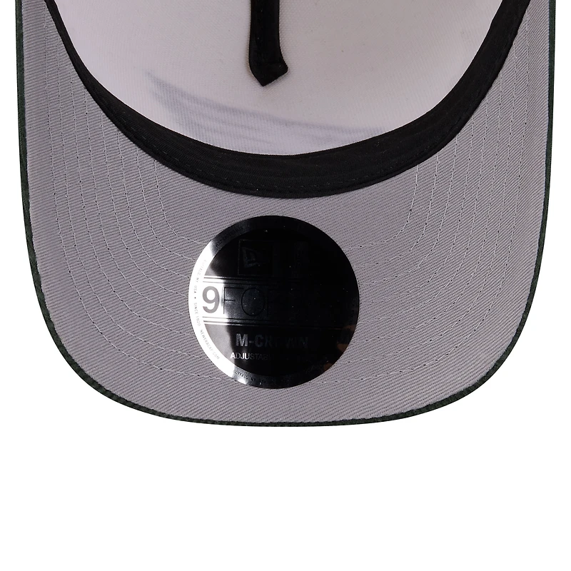 Men's New Era  Cream/Midnight Green Philadelphia Eagles Western 9FORTY A-Frame Adjustable Hat