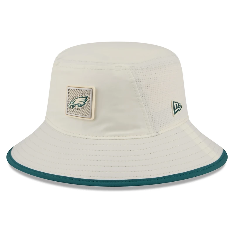 Men's New Era Cream Philadelphia Eagles 2026 NFL Training Camp Sport Bucket Hat