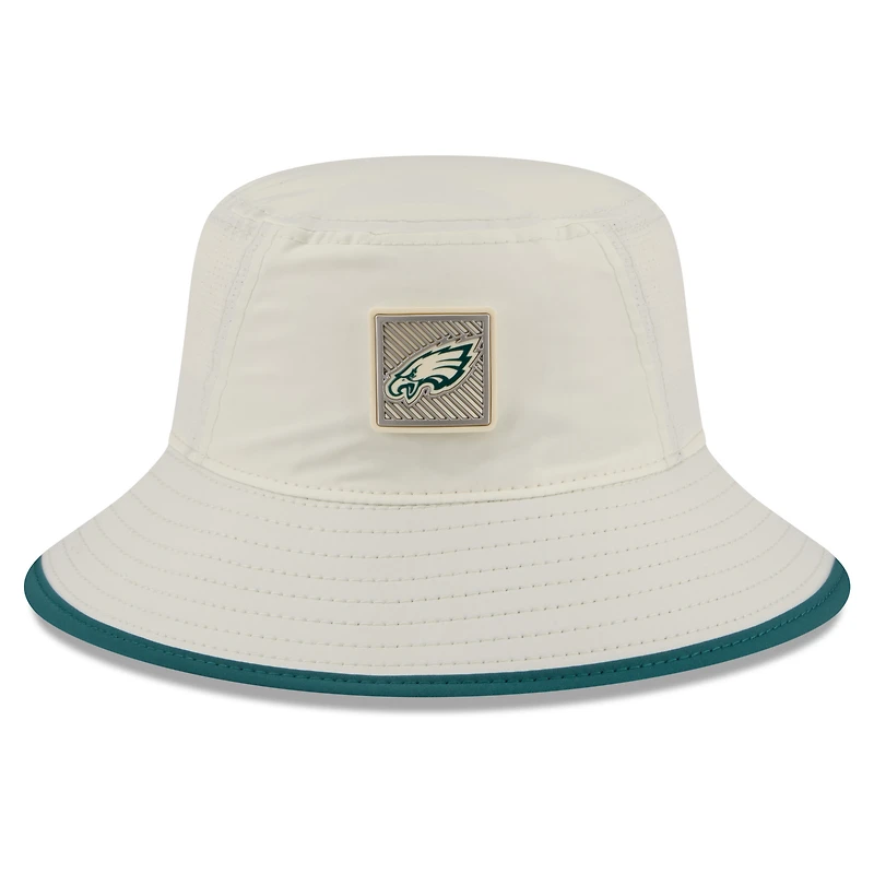 Men's New Era Cream Philadelphia Eagles 2026 NFL Training Camp Sport Bucket Hat