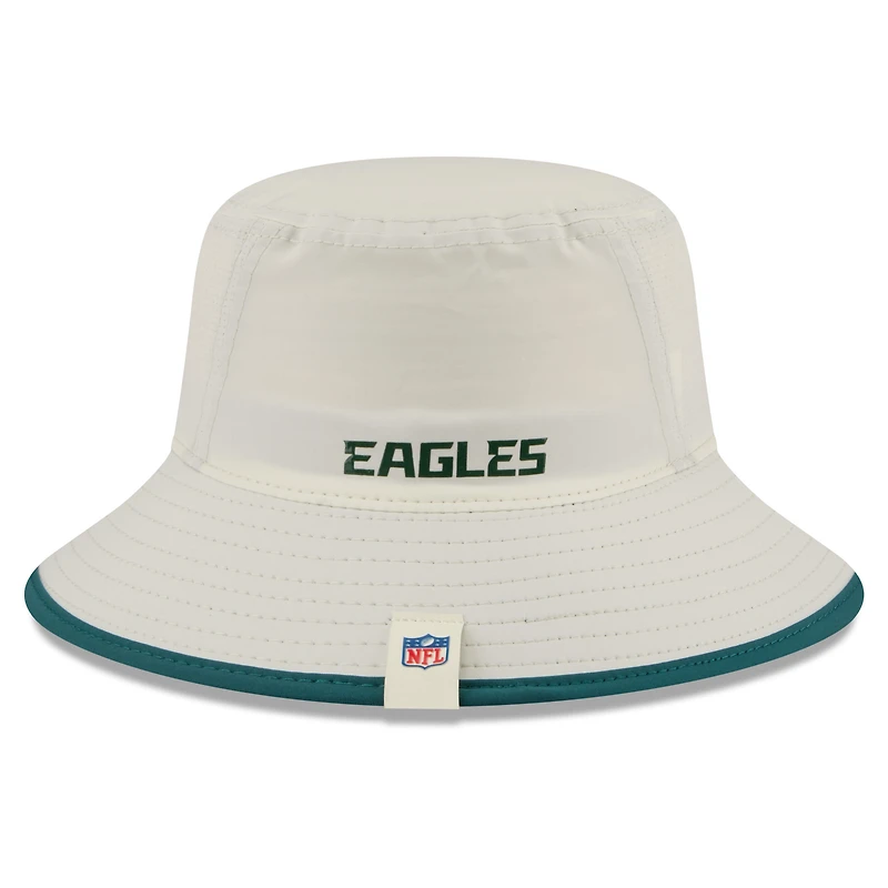 Men's New Era Cream Philadelphia Eagles 2026 NFL Training Camp Sport Bucket Hat