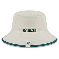 Men's New Era  Cream Philadelphia Eagles 2026 NFL Training Camp Sport Bucket Hat
