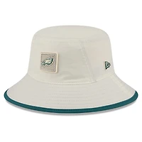 Men's New Era  Cream Philadelphia Eagles 2026 NFL Training Camp Sport Bucket Hat