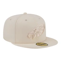 Casquette ajustée New Era crème Philadelphia Eagles 59FIFTY pour homme
