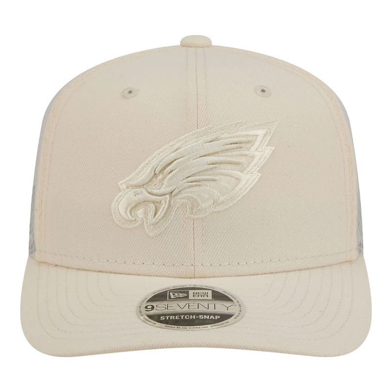 Men's New Era Cream Philadelphia Eagles Color Pack 9SEVENTY Adjustable Hat
