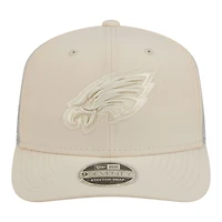 Men's New Era  Cream Philadelphia Eagles Color Pack 9SEVENTY Adjustable Hat