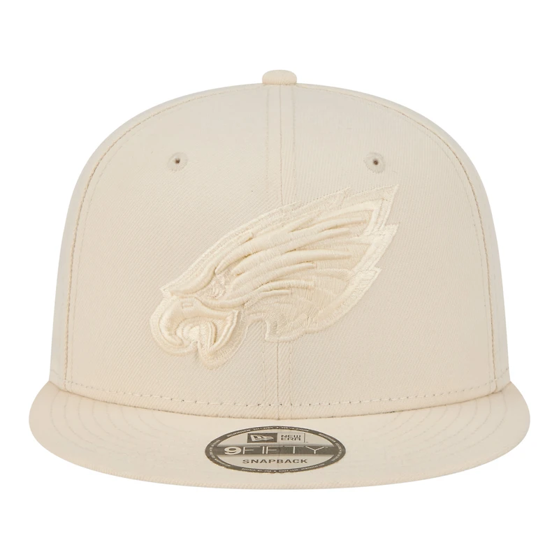 Men's New Era Cream Philadelphia Eagles Colorpack 9FIFTY Snapback Hat