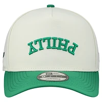 Casquette snapback New Era crème Philadelphia Eagles Upside Down 9FIFTY pour homme