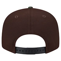 Men's New Era  Dark Brown Philadelphia Eagles Burnt Wood Camo 9FIFTY Snapback Hat