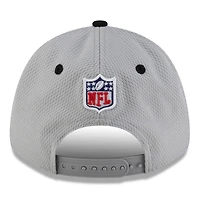 Men's New Era Gray/Black Philadelphia Eagles 2025 NFC East Division Champions Locker Room Trophy Collection 9FORTY Adjustable Hat