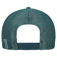 Men's New Era  Gray/Midnight Green Philadelphia Eagles Cork Split Panel 9FIFTY Trucker Snapback Hat