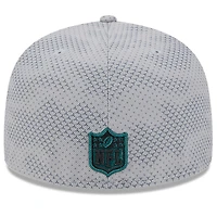 Casquette ajustée 59FIFTY New Era pour hommes des Philadelphia Eagles 2024 Sideline, grise