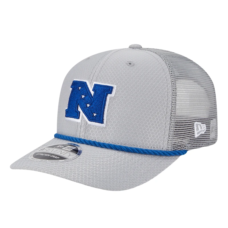 Casquette extensible à boutons-pression Philadelphia Eagles 2025 Pro Bowl 9SEVENTY de New Era pour homme, grise
