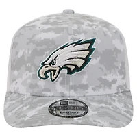 Men's New Era Gray Philadelphia Eagles 2025 Salute to Service Fan Pack 9SEVENTY Adjustable Hat