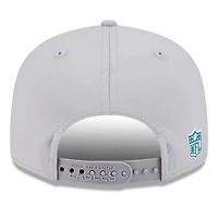 Casquette snapback 9FIFTY grise à panneau fendu pour homme New Era Philadelphia Eagles 2025