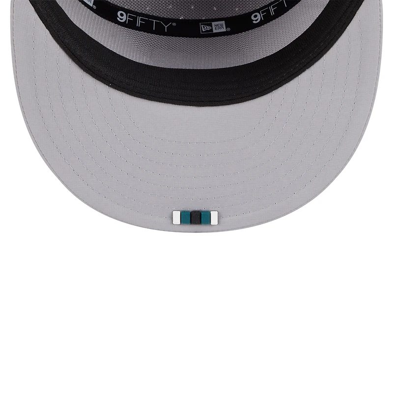 Casquette snapback 9FIFTY grise à panneau fendu pour homme New Era Philadelphia Eagles 2025