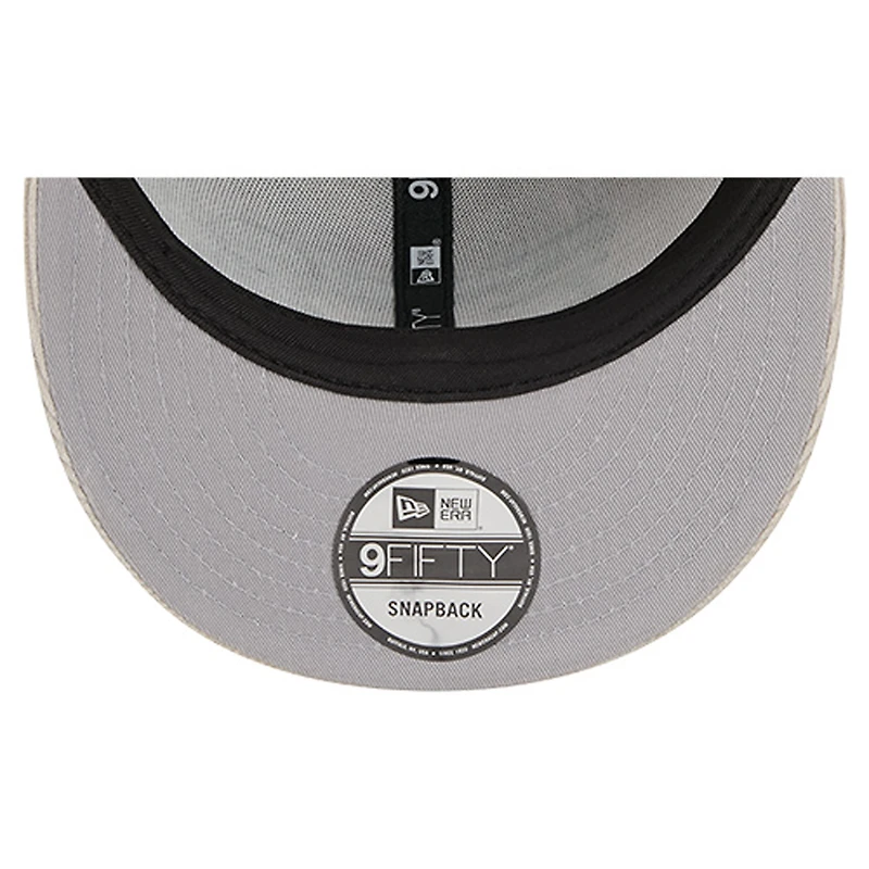 Men's New Era Gray Philadelphia Eagles Cord Rope Corduroy 9FIFTY Snapback Hat