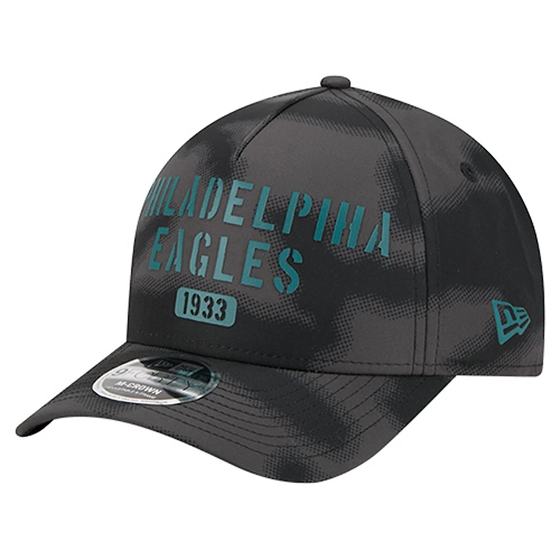 Men's New Era Gray Philadelphia Eagles Halftone Camo 9FORTY Hat