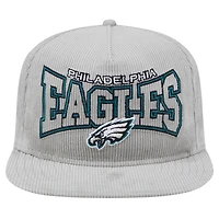 Casquette de golf snapback Philadelphia Eagles grise New Era pour homme