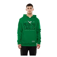 Sweat à capuche rétro authentique New Era vert Philadelphia Eagles Combine pour homme