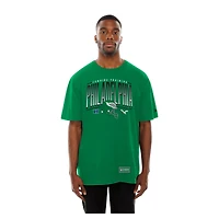 T-shirt d'entraînement authentique New Era vert Philadelphia Eagles Combine pour homme