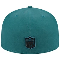 Casquette ajustée Main 59FIFTY des Philadelphia Eagles de New Era pour homme, verte