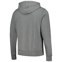 Sweat à capuche rétro New Era pour hommes, gris chin