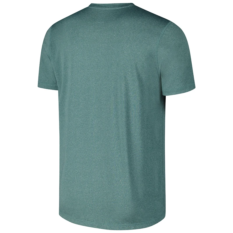Men's New Era Heather Midnight Green Philadelphia Eagles 2024 NFL Training Camp T-Shirt