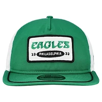 Casquette ajustable New Era 19TWENTY vert/blanc avec écusson Philadelphia Eagles