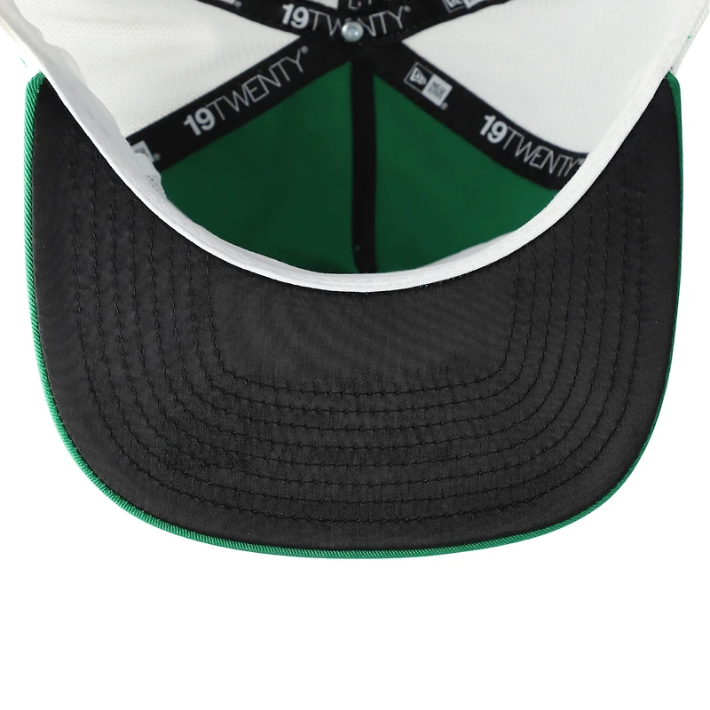 Men's New Era Kelly Green/White Philadelphia Eagles Patch 19TWENTY Adjustable Hat