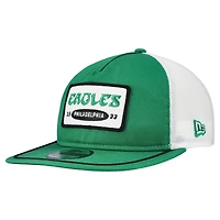Casquette ajustable New Era 19TWENTY vert/blanc avec écusson Philadelphia Eagles
