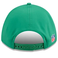 Casquette ajustable 9FORTY verte New Era pour homme, modèle rétro des Philadelphia Eagles 2025