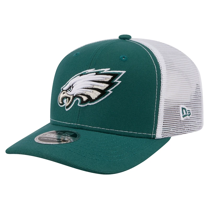 Men's New Era  Kelly Green Philadelphia Eagles 9SEVENTY Trucker Adjustable Hat