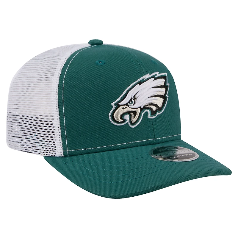 Men's New Era Kelly Green Philadelphia Eagles 9SEVENTY Trucker Adjustable Hat