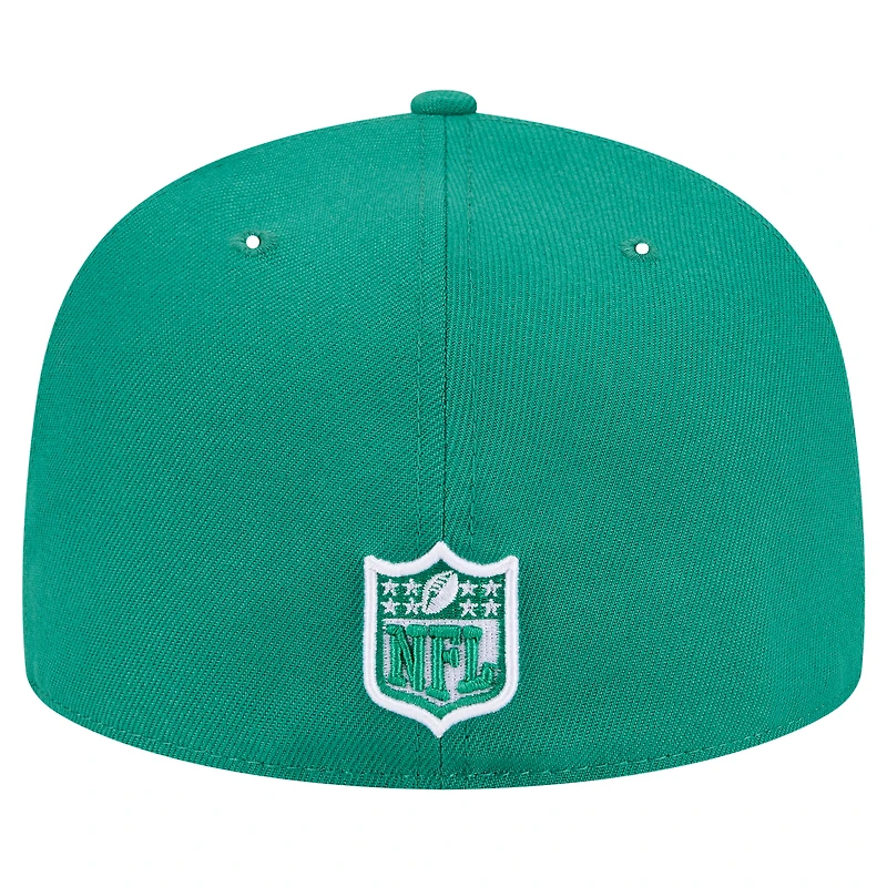 Men's New Era Kelly Green Philadelphia Eagles Checkered 59FIFTY Fitted Hat