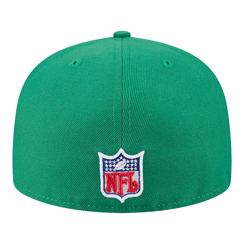 Men's New Era Kelly Green Philadelphia Eagles  Main 59FIFTY Fitted Hat