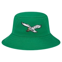 Chapeau Bob Main Philadelphia Eagles Kelly Green New Era pour homme