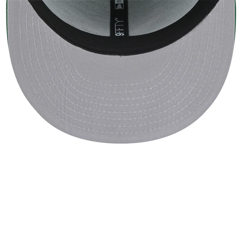Casquette à visière plate 9FIFTY de New Era pour homme, modèle Kelly Green Philadelphia Eagles