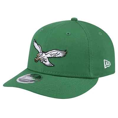 Casquette à visière plate 9FIFTY de New Era pour homme, modèle Kelly Green Philadelphia Eagles
