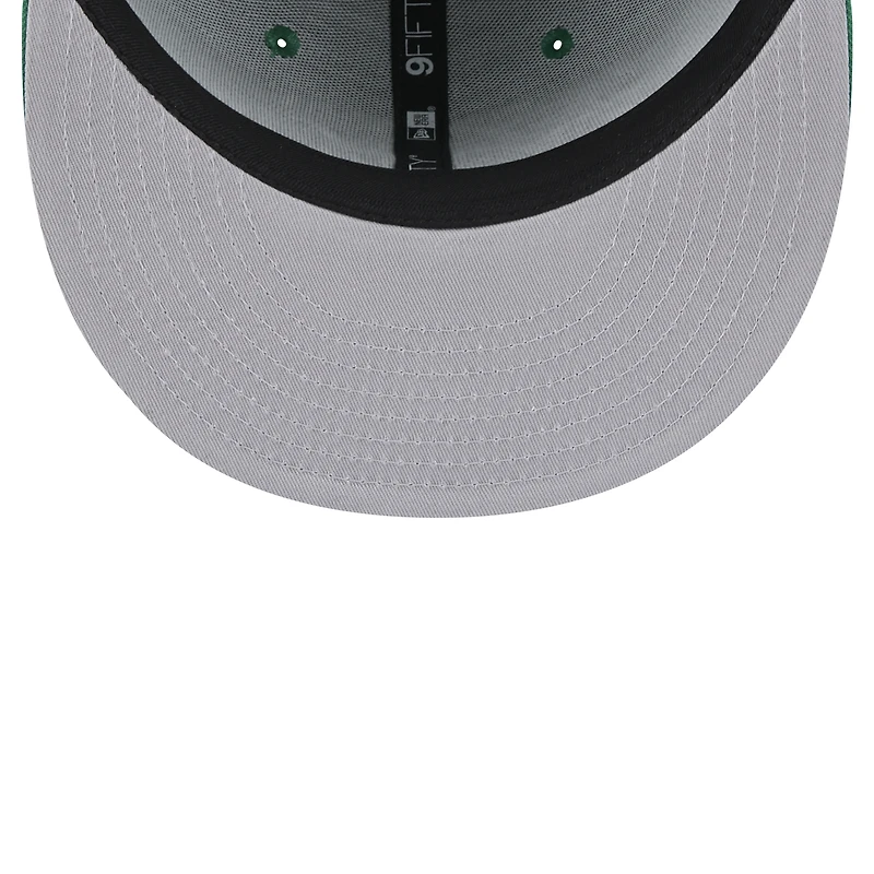 Men's New Era Kelly Green Philadelphia Eagles Main Script 9FIFTY Snapback Hat