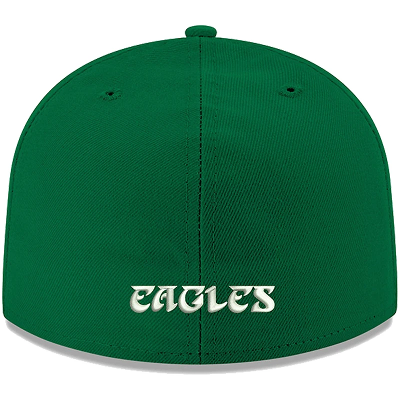 Casquette ajustée New Era Kelly Philadelphia Eagles Omaha Throwback 59FIFTY pour homme