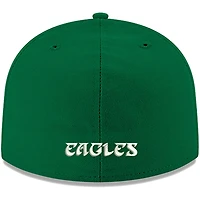 Casquette ajustée New Era Kelly Philadelphia Eagles Omaha Throwback 59FIFTY pour homme