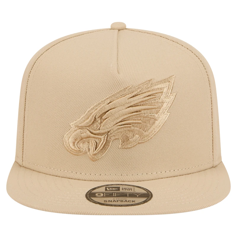 Casquette snapback A-Frame 9FIFTY beige clair pour homme New Era, coloris Eagles de Philadelphie